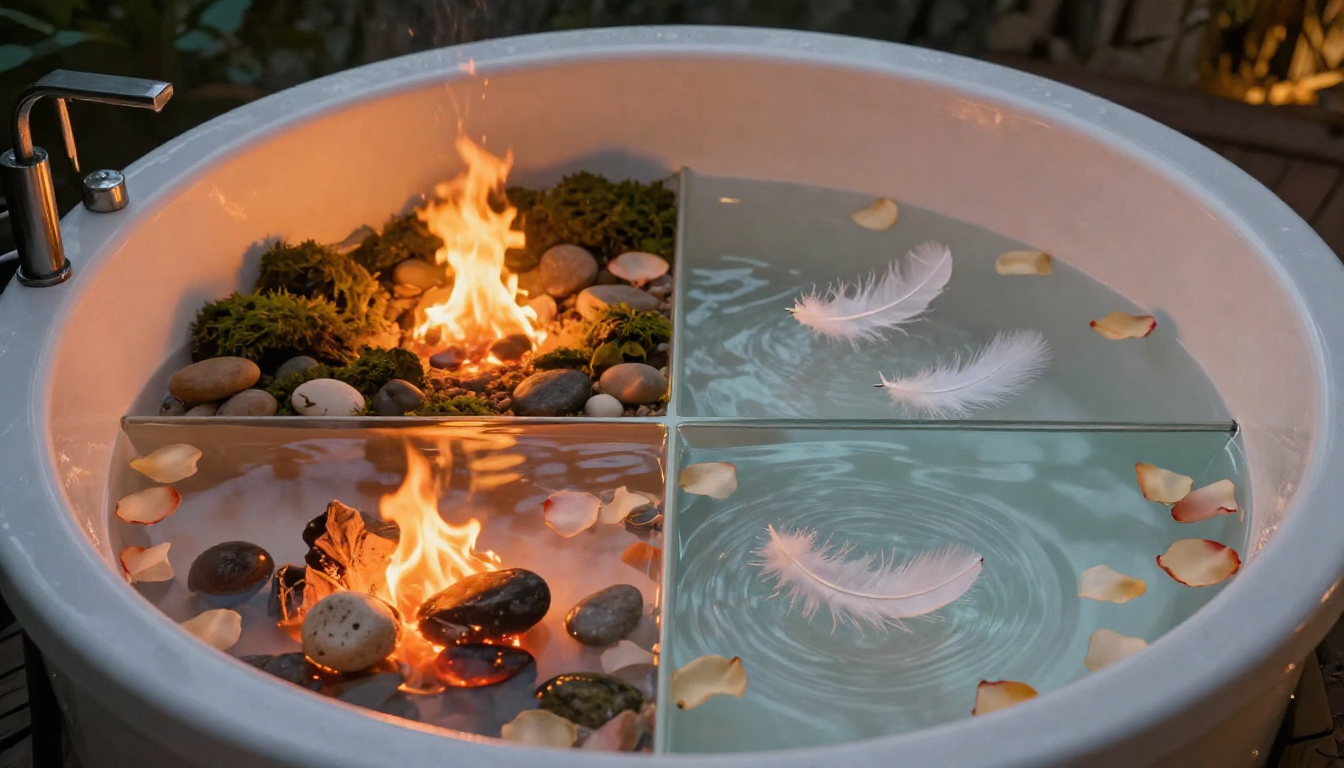 Rituais de Banho Espiritual por Elemento do Zodíaco: Limpe, Centre-se e Recarregue