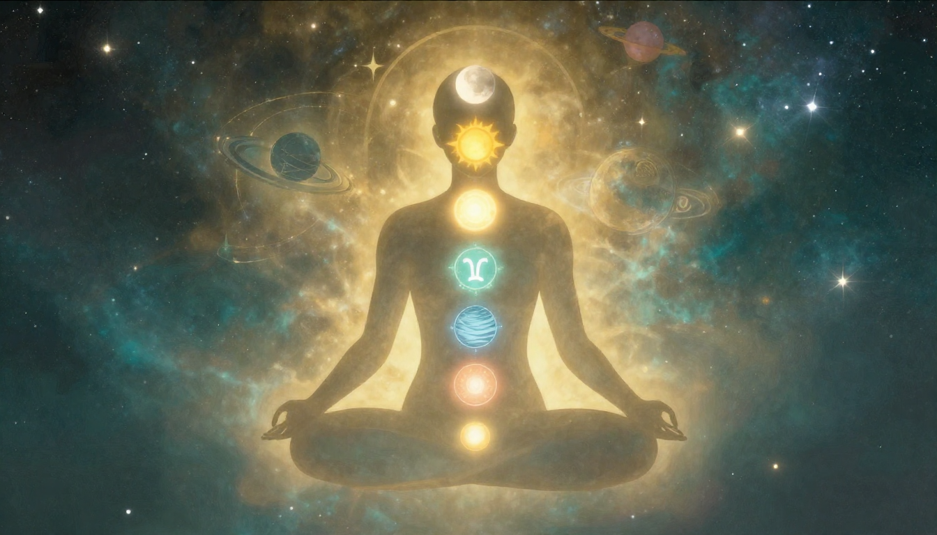 Chakras e Planetas: Mapeando Centros Sutis às Energias Celestes