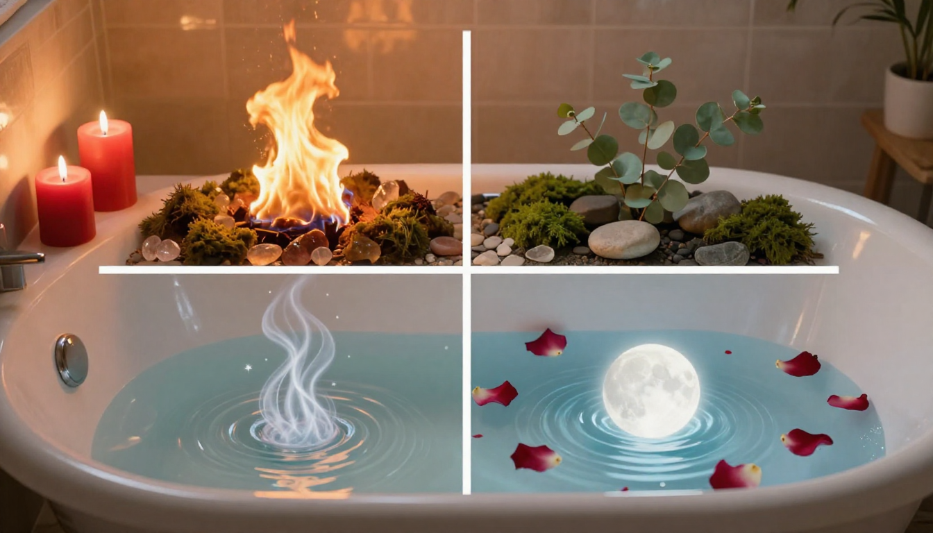 Rituais de Banho Espiritual por Elemento do Zodíaco: Limpe, Aterre, Aqueça, Flua