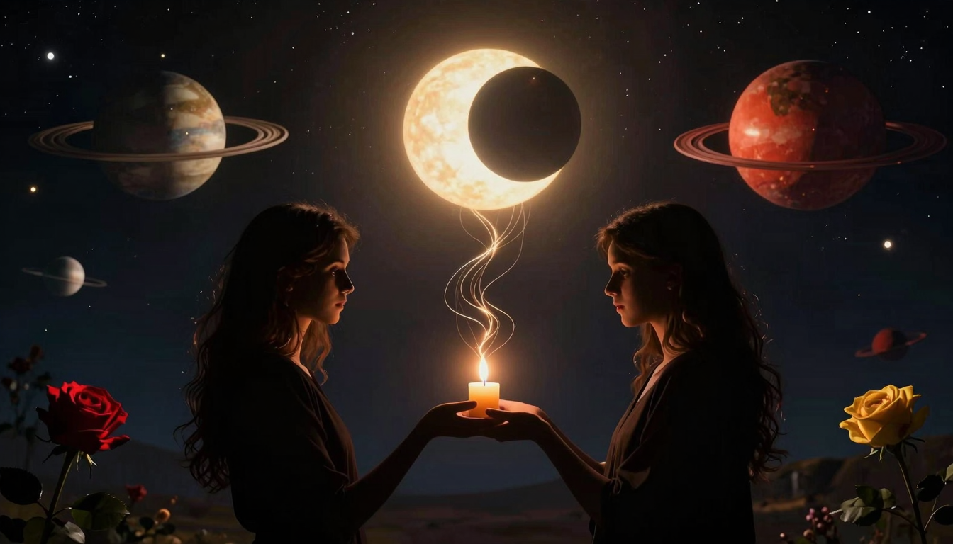 Como os eclipses mexem com vínculos afetivos: o que Marte, Vênus e a Lua revelam (28/03/2026)