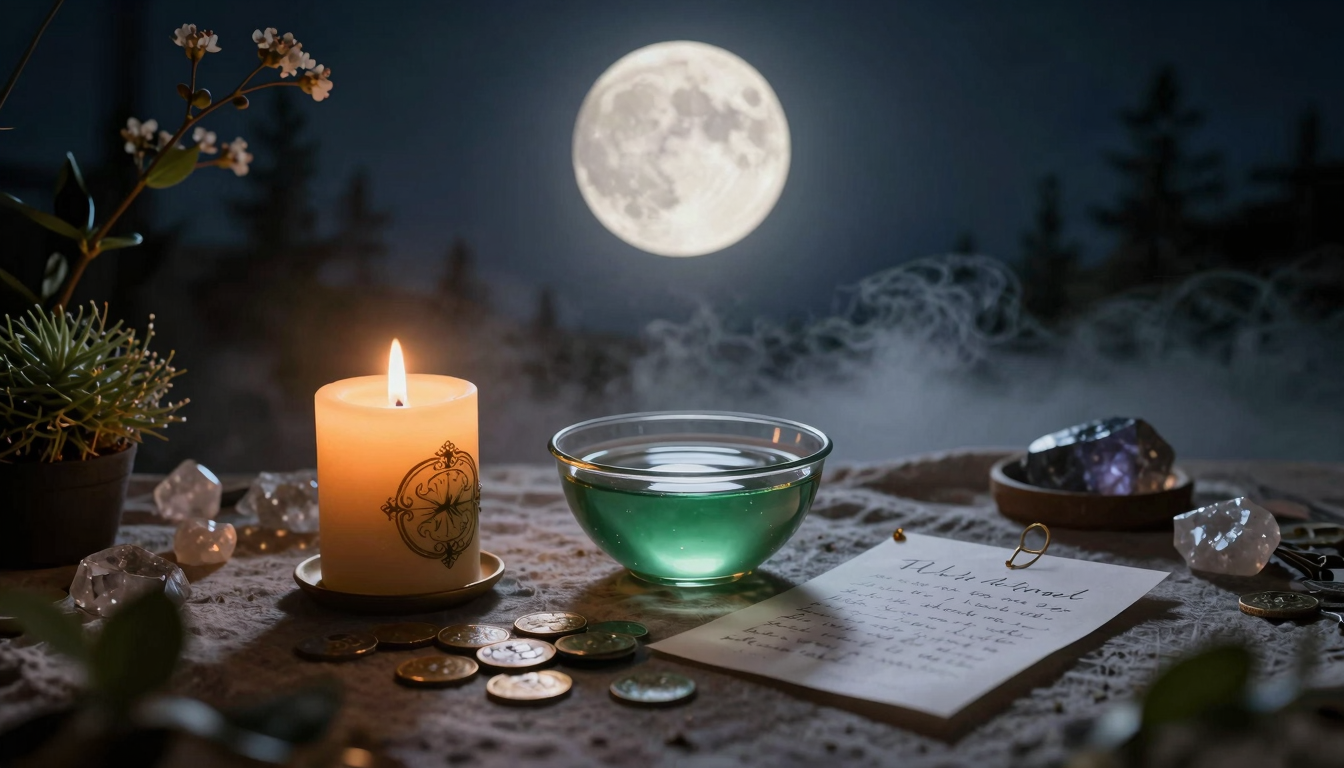 Rituais de Lua Cheia para Manifestar Abundância