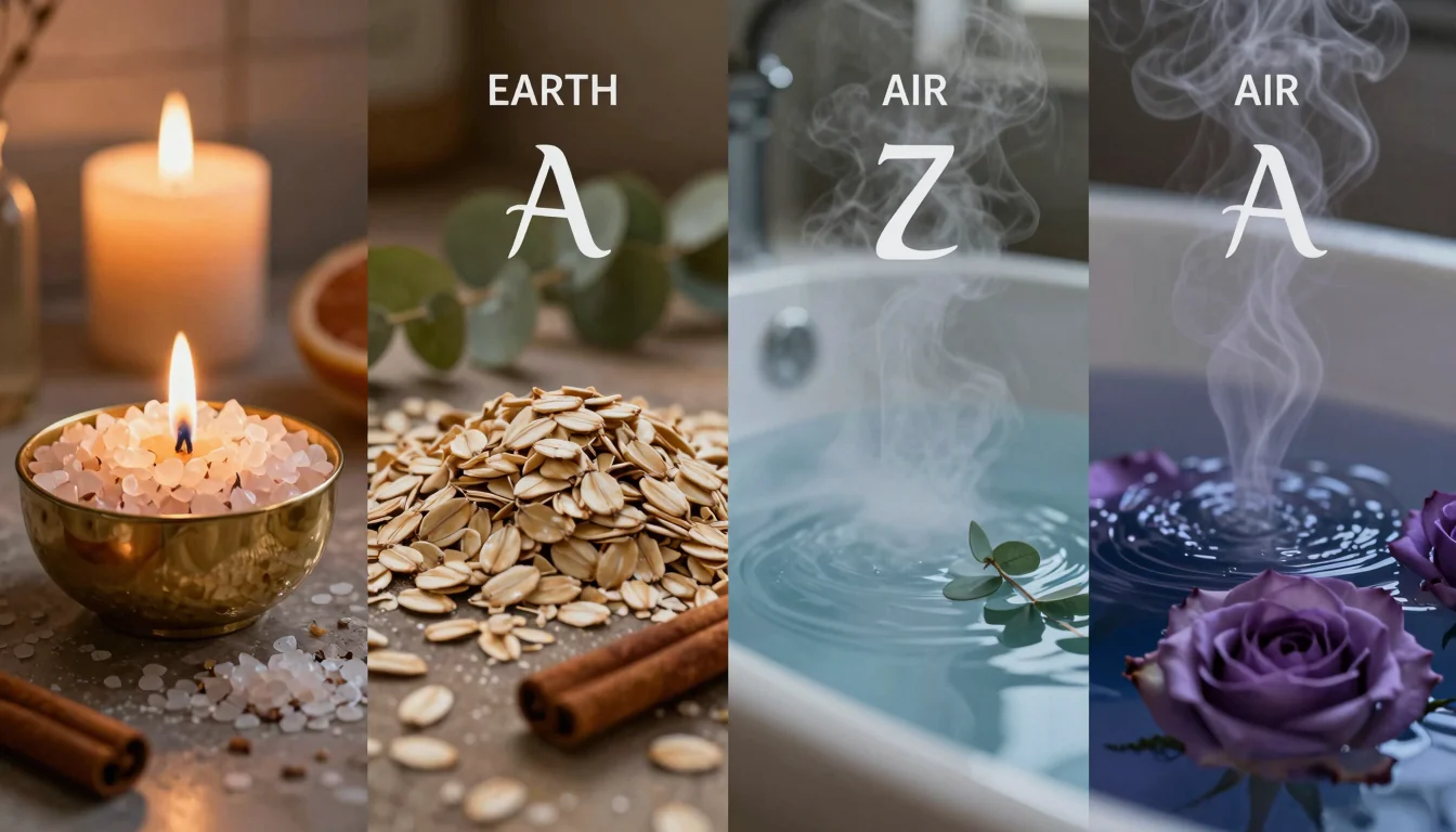 Rituais Espirituais de Banho pelos Elementos do Zodíaco