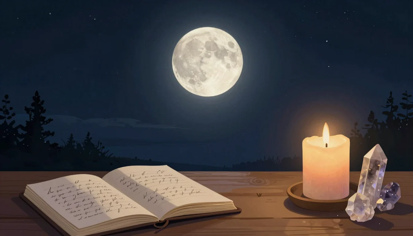 Guia de Intenções na Lua Nova (Ritual Passo a Passo + Prompts)
