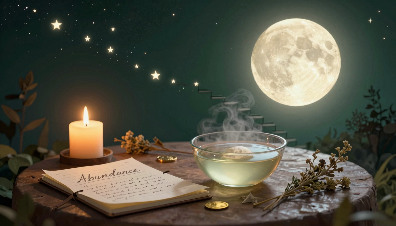 Rituais de Lua Cheia para Manifestar Abundância