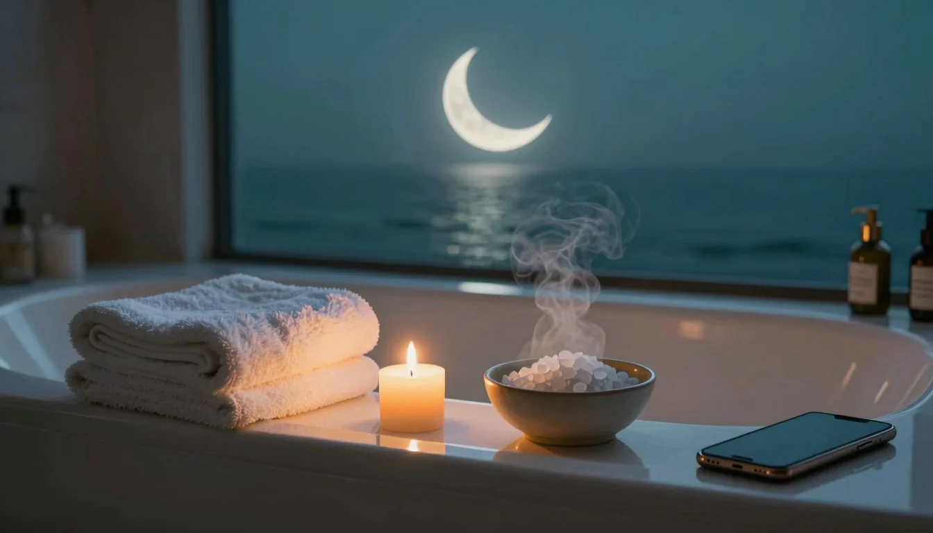 O Banho da Noite que Me Ensinou a Descansar