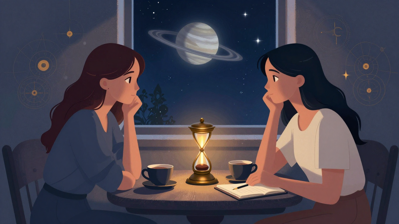 Saturno e compromisso amoroso: como atravessar conversas difíceis